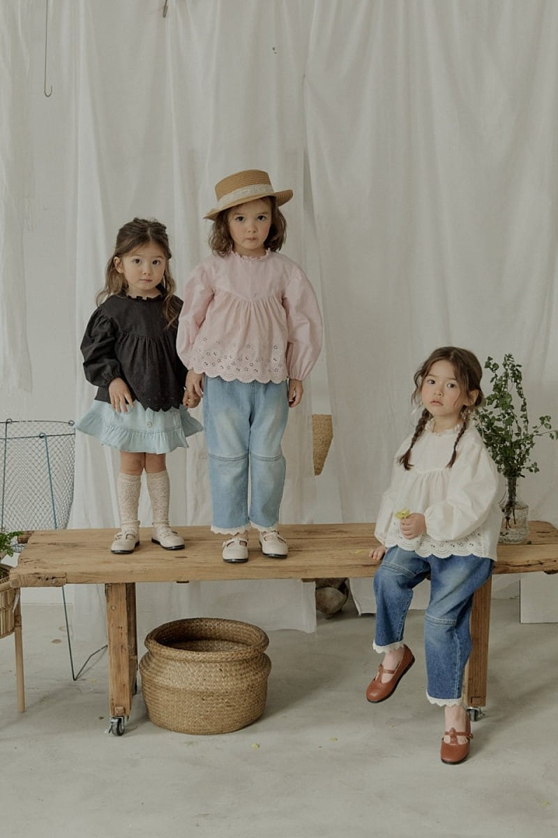 Flo - Korean Children Fashion - #toddlerclothing - Ange Denim Pants - 9