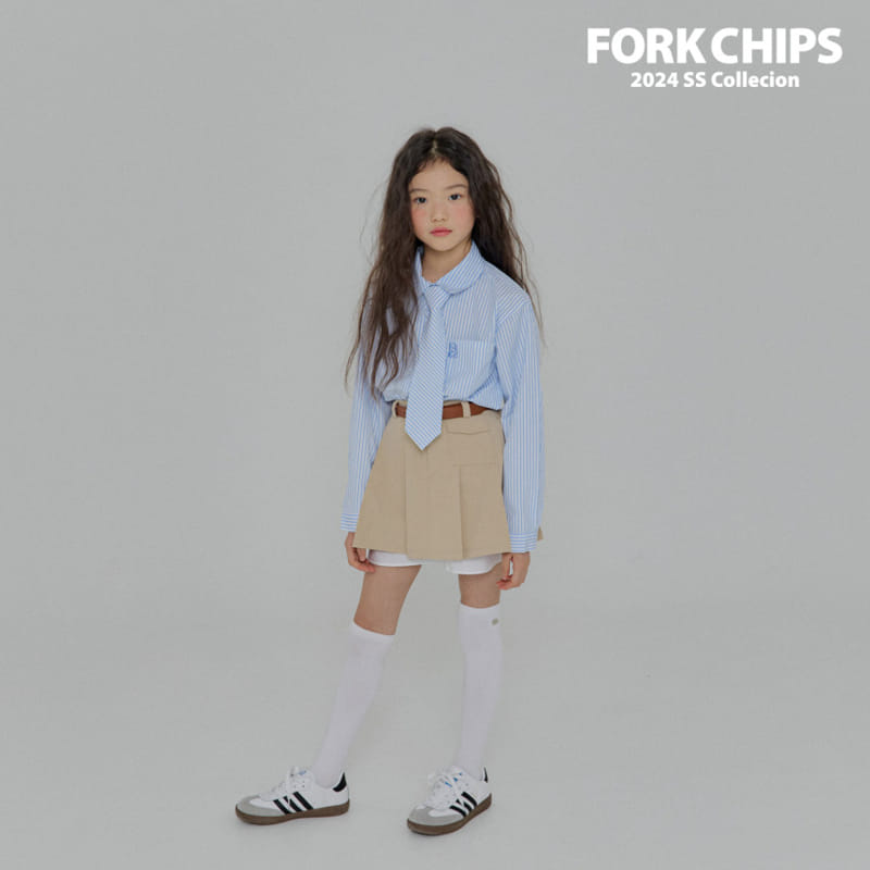 Fork Chips - Korean Children Fashion - #Kfashion4kids - Hidden Pocket Skirt - 7