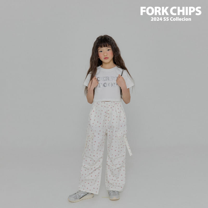 Fork Chips - Korean Children Fashion - #Kfashion4kids - Daisy Cargo Pants - 3
