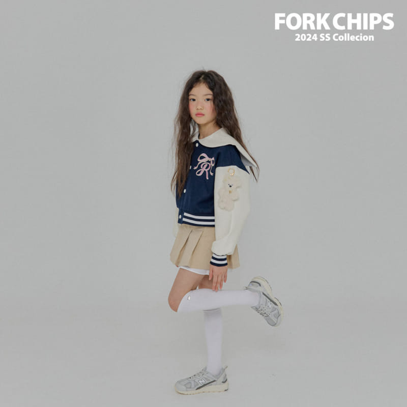 Fork Chips - Korean Children Fashion - #Kfashion4kids - School Baseball Jumper - 11