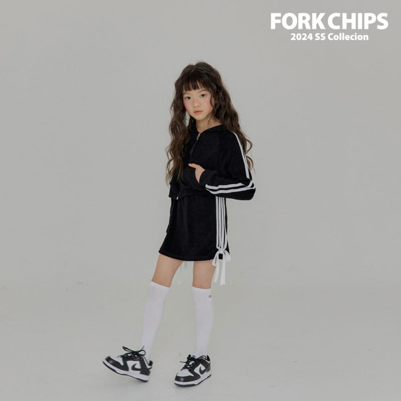Fork Chips - Korean Children Fashion - #Kfashion4kids - Coco Terry Skirt - 5