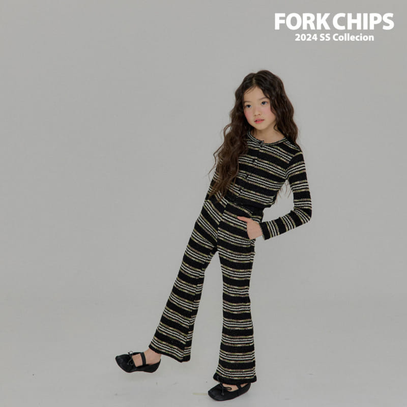 Fork Chips - Korean Children Fashion - #childofig - French Knit Cardigan - 10