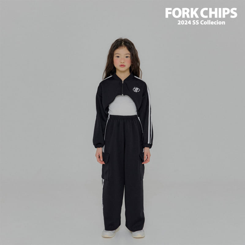 Fork Chips - Korean Children Fashion - #childrensboutique - Lacing Cargo Pants - 8