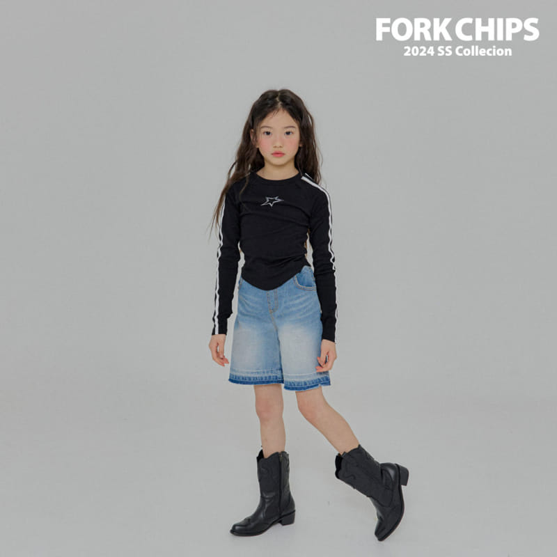 Fork Chips - Korean Children Fashion - #childrensboutique - Metal Tape Tee - 5