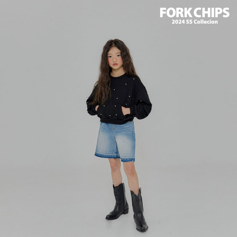 Fork Chips - Korean Children Fashion - #childrensboutique - Shine Pocket Sweatshirt - 3