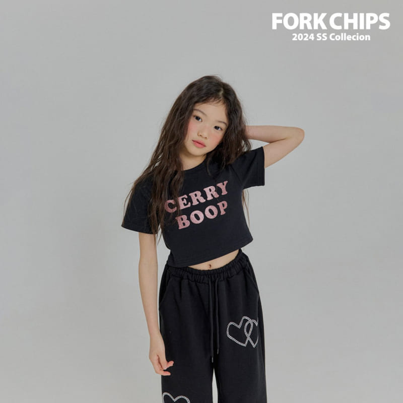 Fork Chips - Korean Children Fashion - #childrensboutique - Cupid Jogger Pants - 8