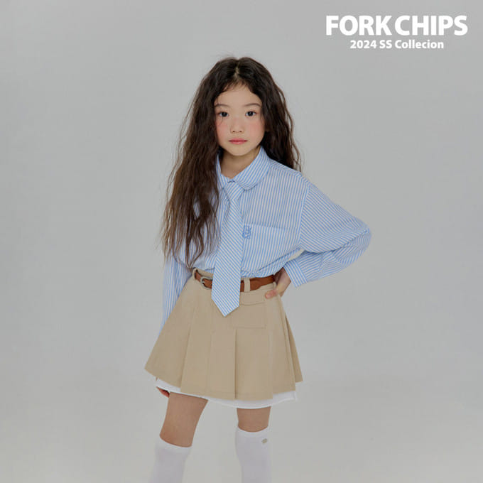 Fork Chips - Korean Children Fashion - #designkidswear - Hidden Pocket Skirt