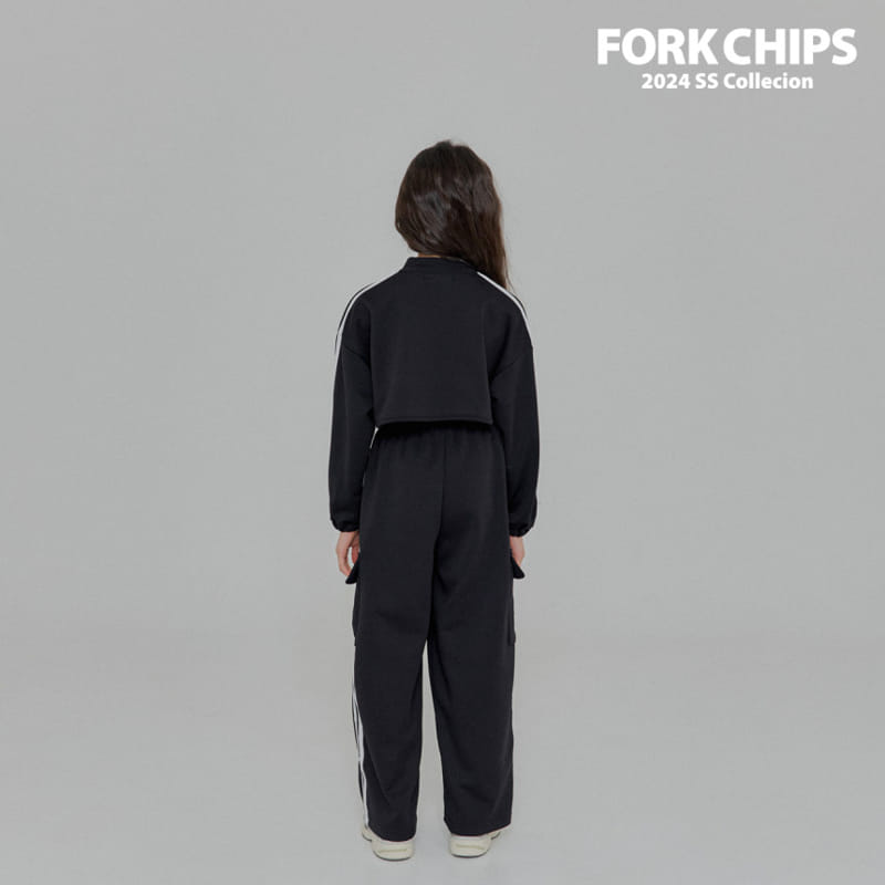 Fork Chips - Korean Children Fashion - #discoveringself - Lacing Cargo Pants - 10