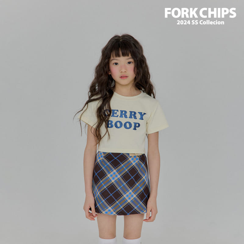 Fork Chips - Korean Children Fashion - #discoveringself - Roper Mini Skirt - 3