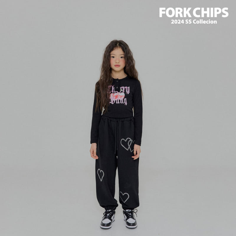 Fork Chips - Korean Children Fashion - #discoveringself - Cupid Jogger Pants - 10