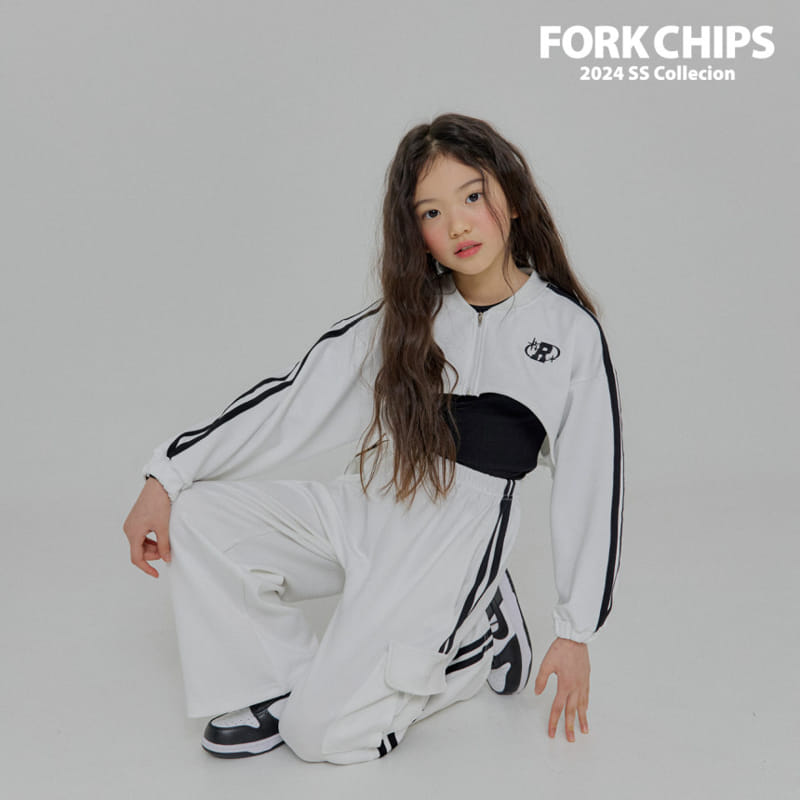 Fork Chips - Korean Children Fashion - #fashionkids - Lacing Cargo Pants - 11
