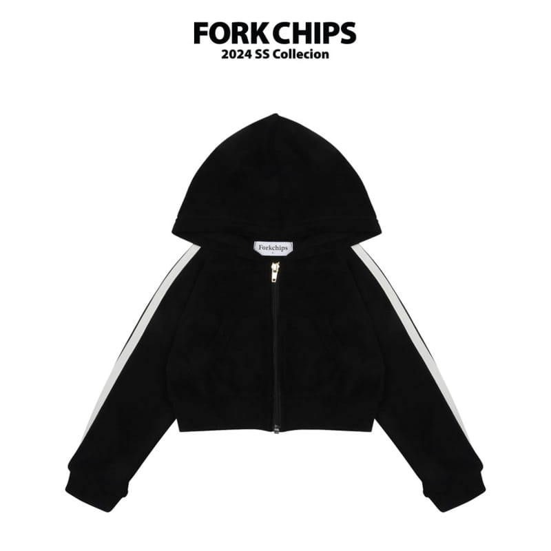 Fork Chips - Korean Children Fashion - #fashionkids - Coco Terry Zip Up - 2