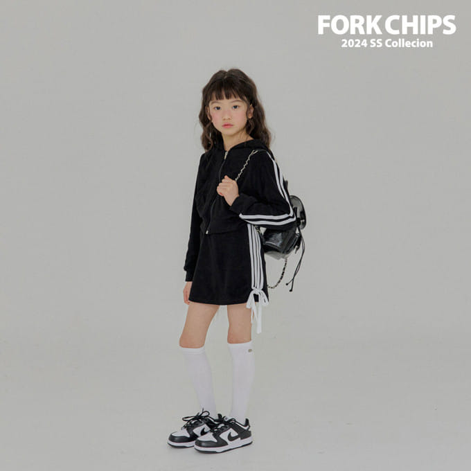 Fork Chips - Korean Children Fashion - #fashionkids - Coco Terry Skirt