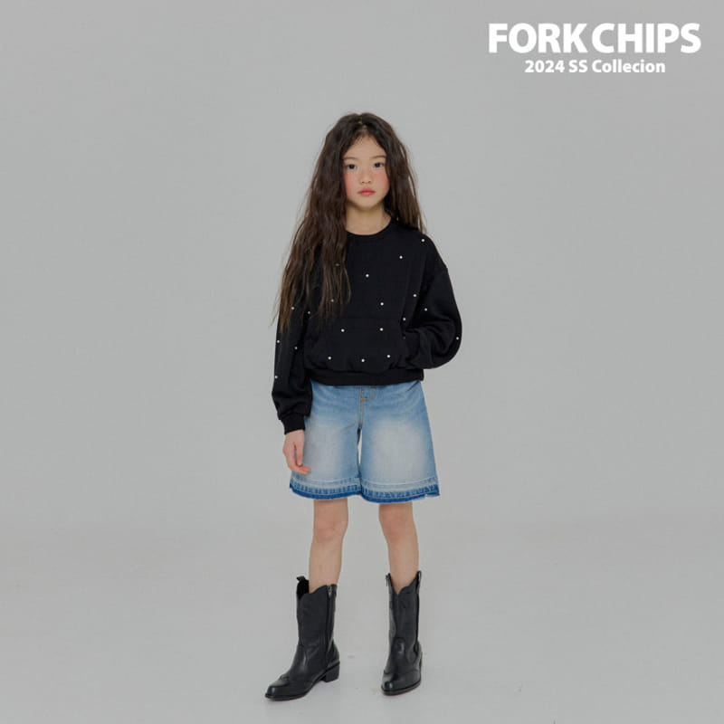Fork Chips - Korean Children Fashion - #kidsshorts - Shine Pocket Sweatshirt - 7