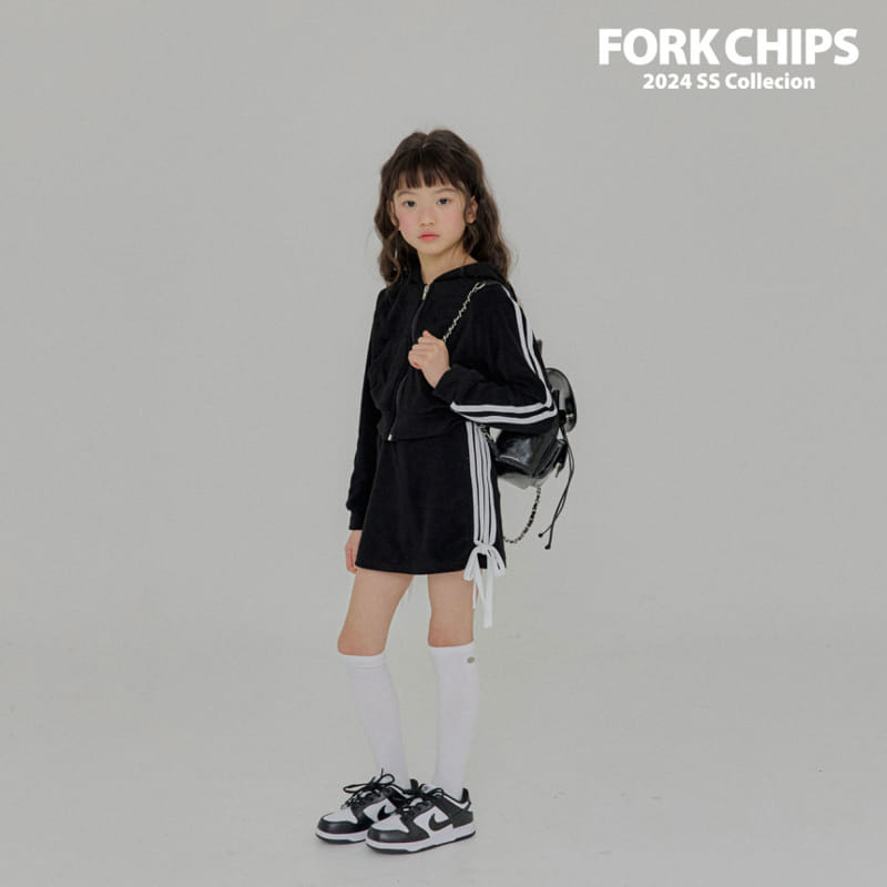 Fork Chips - Korean Children Fashion - #kidsshorts - Coco Terry Skirt - 2
