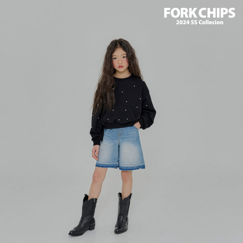 Fork Chips - Korean Children Fashion - #kidsstore - Shine Pocket Sweatshirt - 8