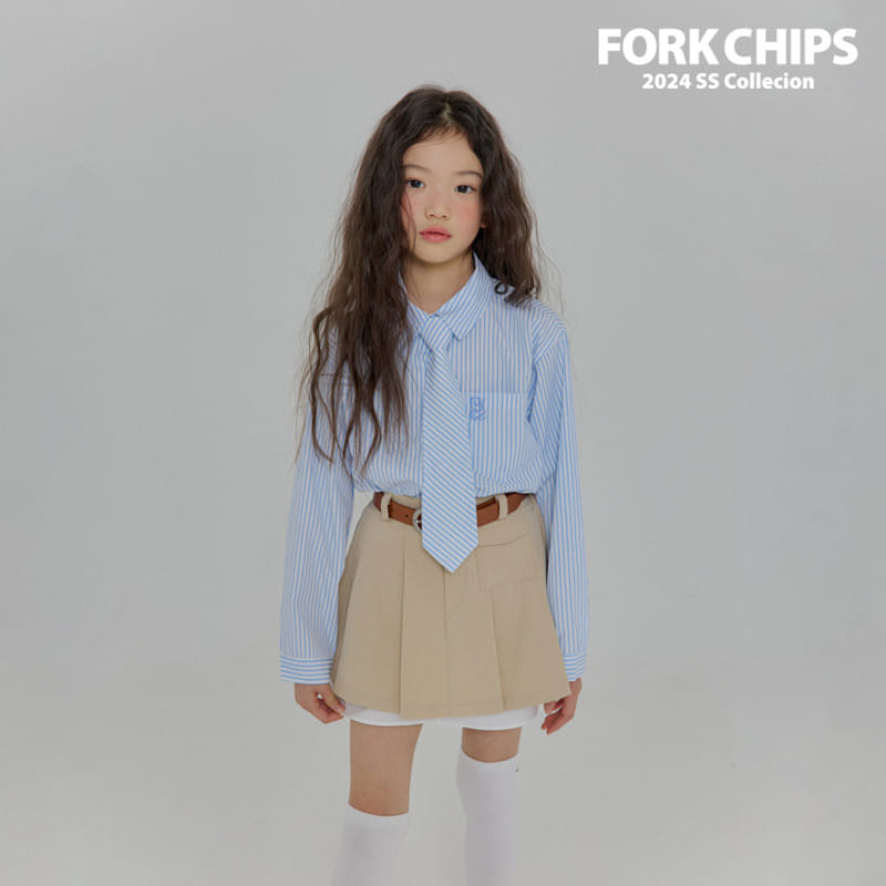 Fork Chips - Korean Children Fashion - #kidsstore - Hidden Pocket Skirt - 5