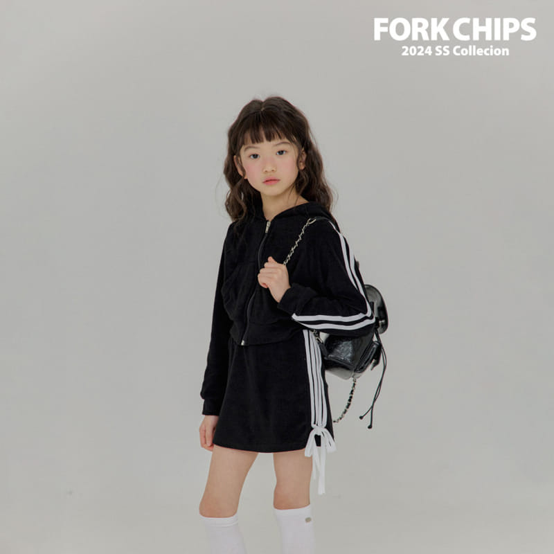 Fork Chips - Korean Children Fashion - #kidsstore - Coco Terry Skirt - 3
