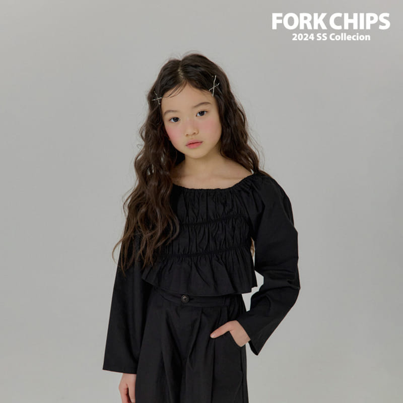 Fork Chips - Korean Children Fashion - #kidsstore - Nine Smoke Blouse - 2