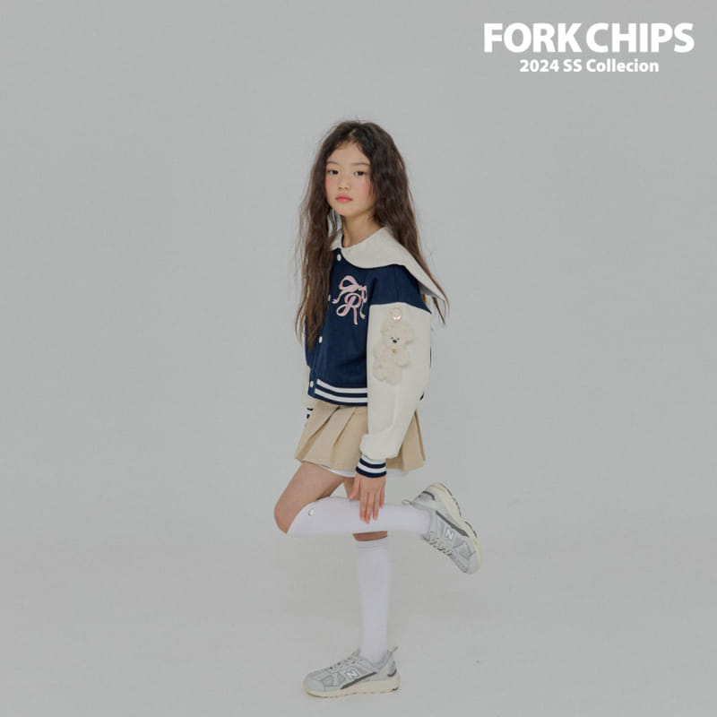 Fork Chips - Korean Children Fashion - #kidzfashiontrend - School Baseball Jumper - 10