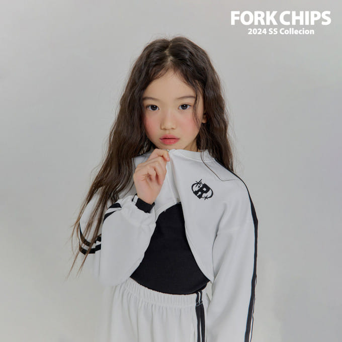 Fork Chips - Korean Children Fashion - #littlefashionista - Lacing Bolero 