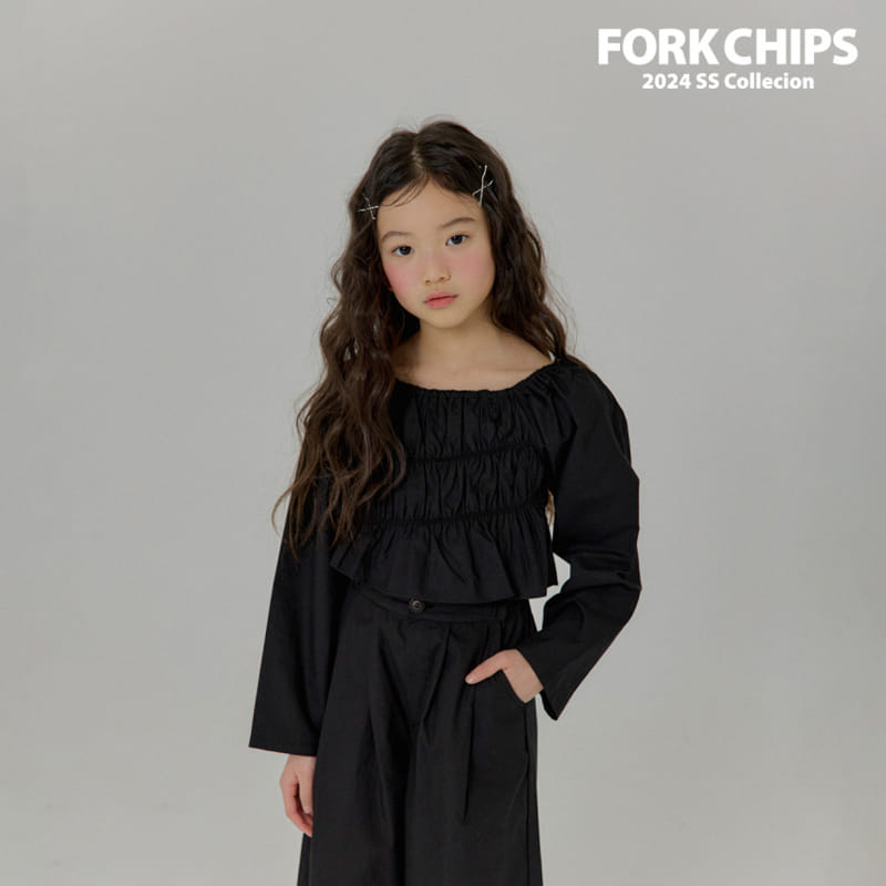 Fork Chips - Korean Children Fashion - #littlefashionista - Nine Smoke Blouse - 5