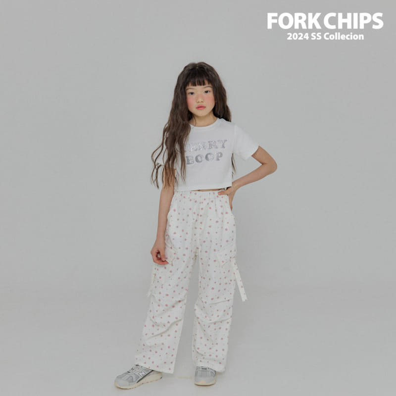 Fork Chips - Korean Children Fashion - #magicofchildhood - Daisy Cargo Pants - 5
