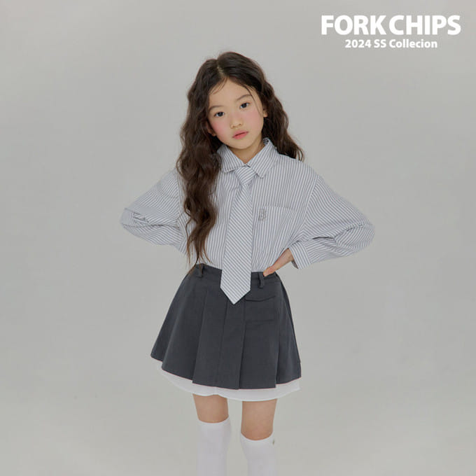 Fork Chips - Korean Children Fashion - #minifashionista - Saint Shirt