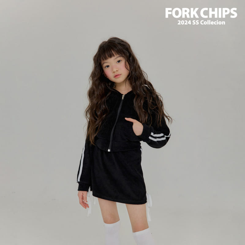 Fork Chips - Korean Children Fashion - #minifashionista - Coco Terry Zip Up - 9