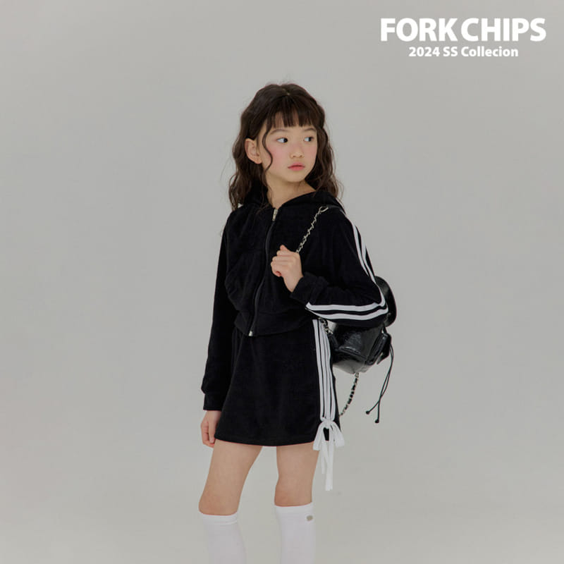 Fork Chips - Korean Children Fashion - #prettylittlegirls - Coco Terry Zip Up - 10
