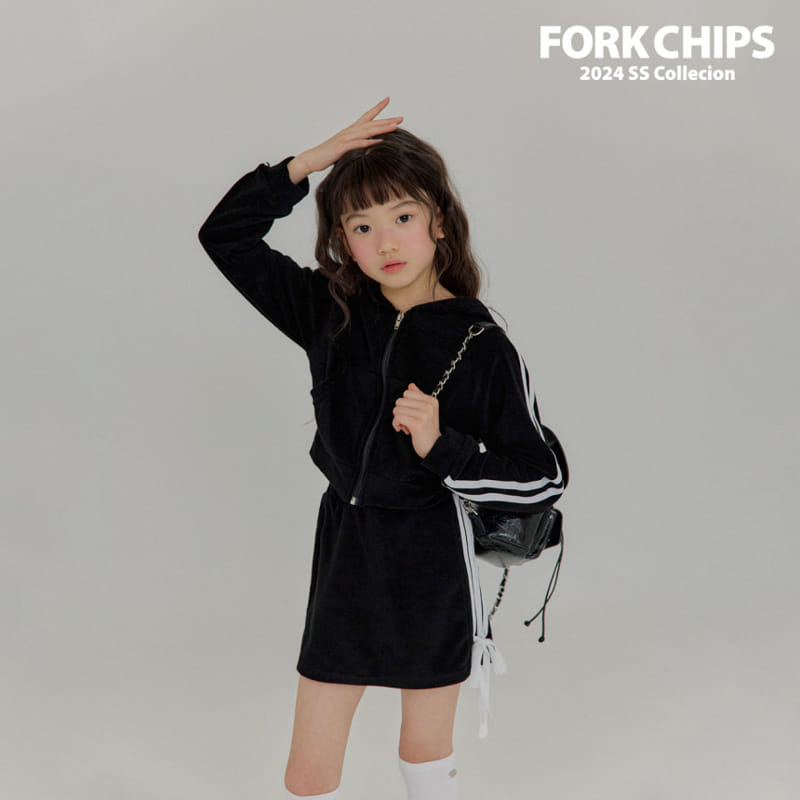 Fork Chips - Korean Children Fashion - #prettylittlegirls - Coco Terry Skirt - 9