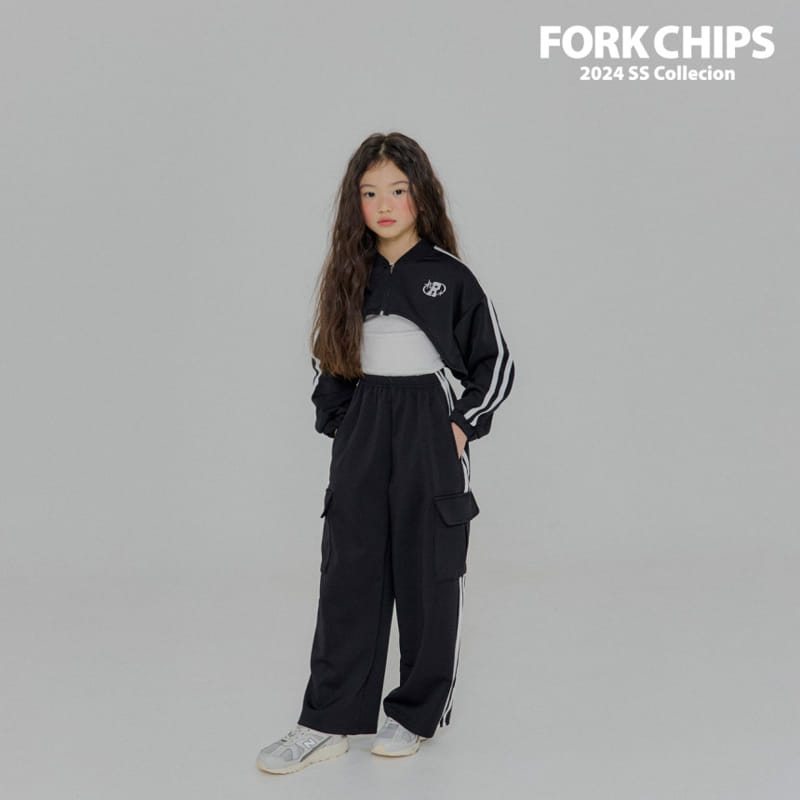 Fork Chips - Korean Children Fashion - #stylishchildhood - Lacing Cargo Pants - 6