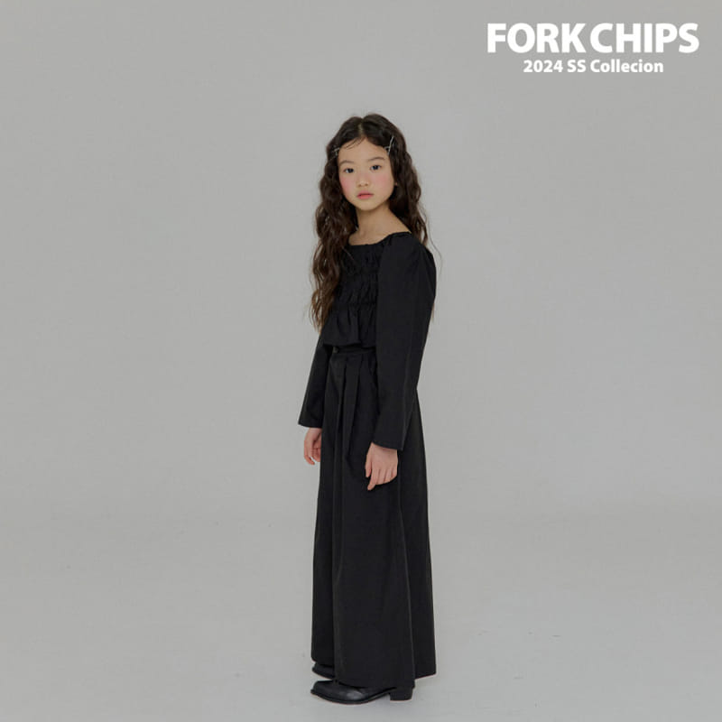 Fork Chips - Korean Children Fashion - #stylishchildhood - Nine Smoke Blouse - 11