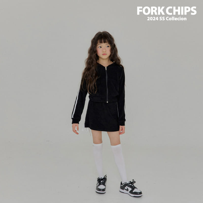 Fork Chips - Korean Children Fashion - #todddlerfashion - Coco Terry Skirt - 10