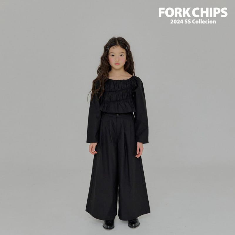 Fork Chips - Korean Children Fashion - #toddlerclothing - Nine Smoke Blouse - 10
