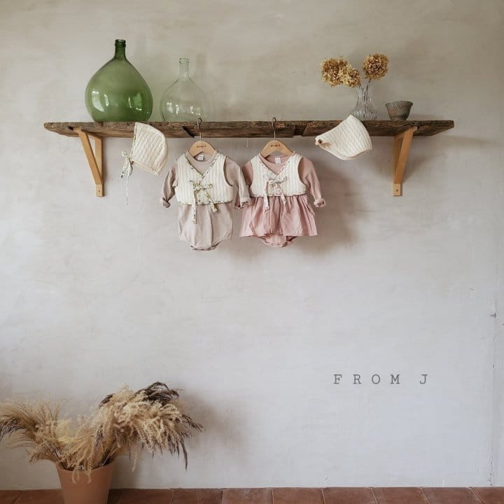 From J - Korean Baby Fashion - #babyboutique - May Flower Hanbok Body Suit Set