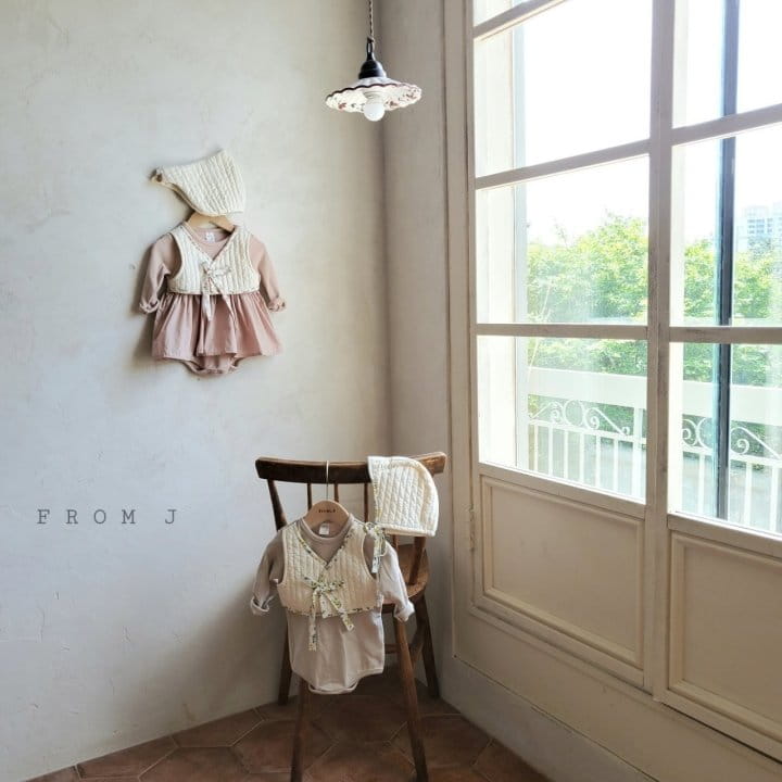 From J - Korean Baby Fashion - #babyclothing - May Flower Hanbok Body Suit Set - 3