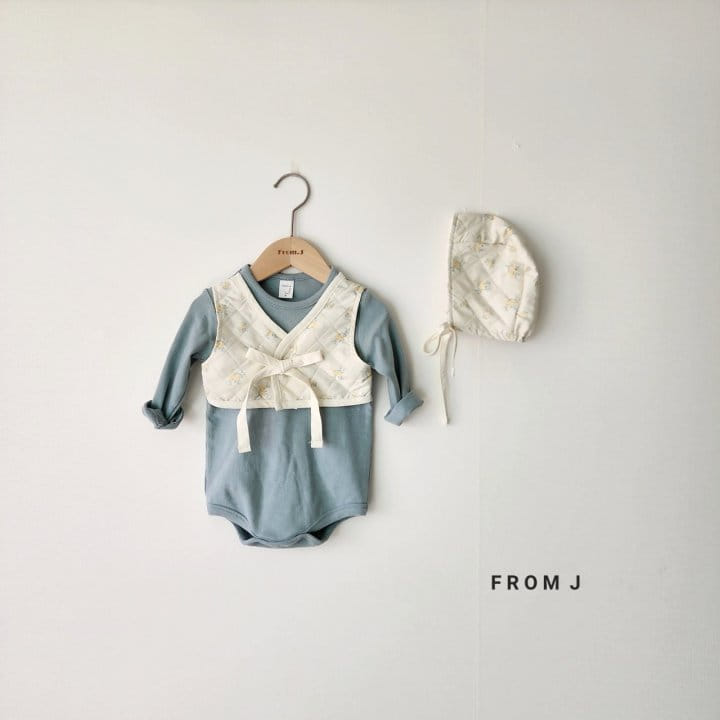 From J - Korean Baby Fashion - #babyfashion - Mini Flower Hanbok Body Suit Set - 3
