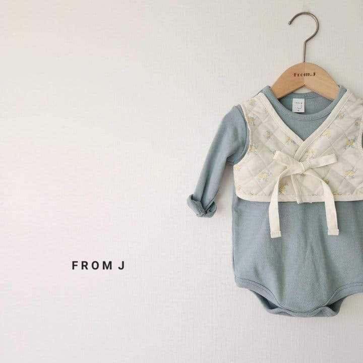 From J - Korean Baby Fashion - #babyootd - Mini Flower Hanbok Body Suit Set - 8