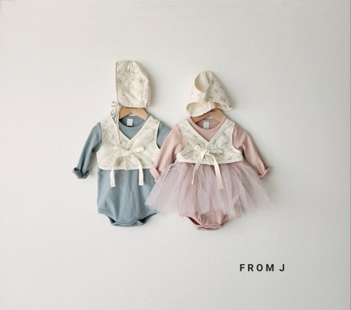 From J - Korean Baby Fashion - #babyoutfit - Mini Flower Hanbok Body Suit Set - 9