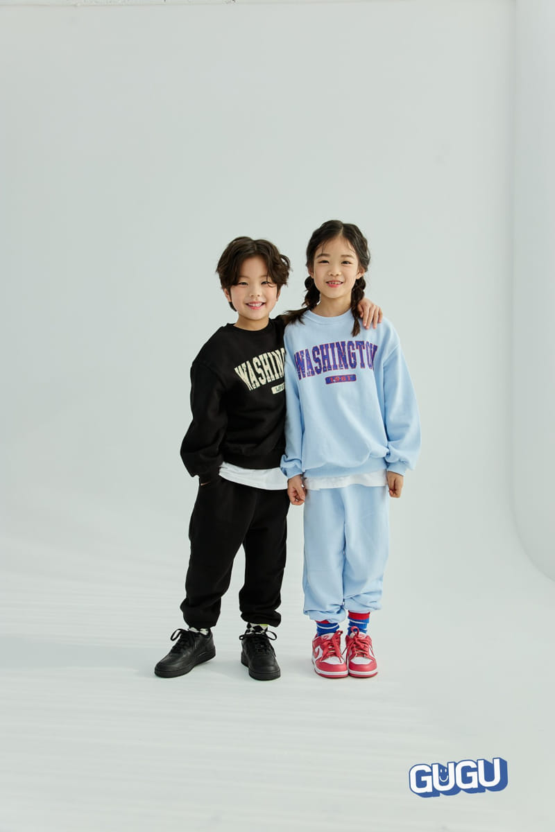 Gugu Kids - Korean Children Fashion - #stylishchildhood - Washington Top Bottom Set - 4