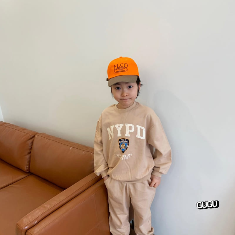 Gugu Kids - Korean Children Fashion - #childofig - NYPD Top Bottom Set With Mom - 7