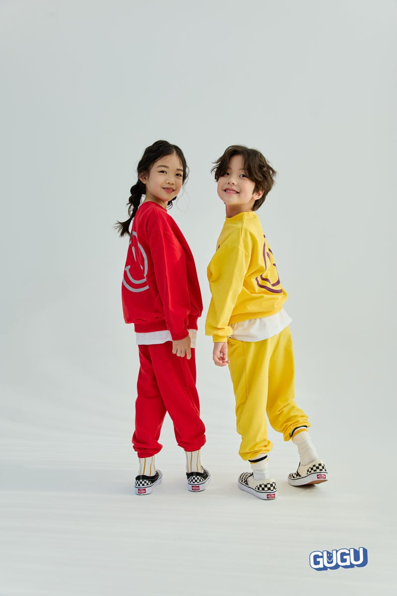 Gugu Kids - Korean Children Fashion - #childrensboutique - Spring Smile Top Bottom Set With Mom - 7