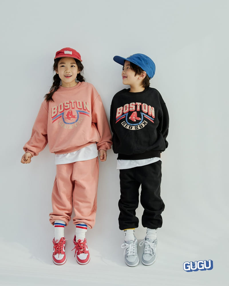 Gugu Kids - Korean Children Fashion - #designkidswear - Boston Top Bottom Set - 2