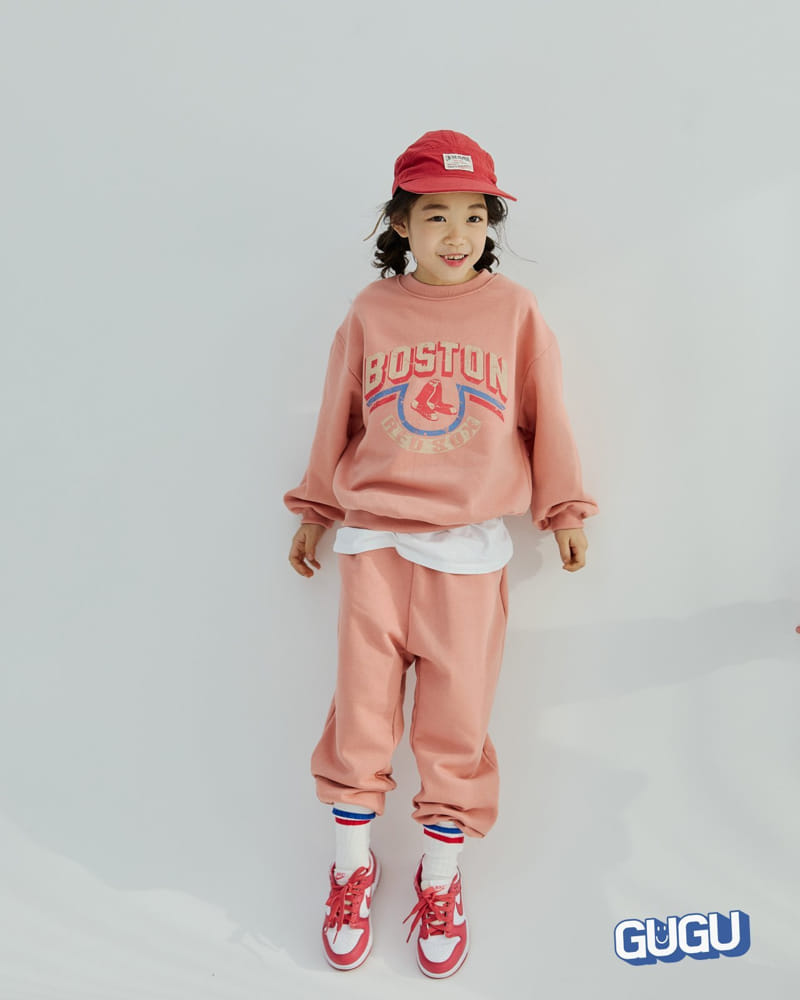 Gugu Kids - Korean Children Fashion - #discoveringself - Boston Top Bottom Set - 3