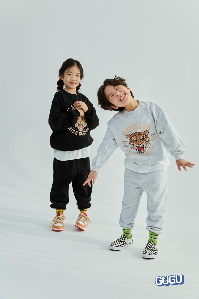Gugu Kids - Korean Children Fashion - #discoveringself - Hawkins Top Bottom Set - 2