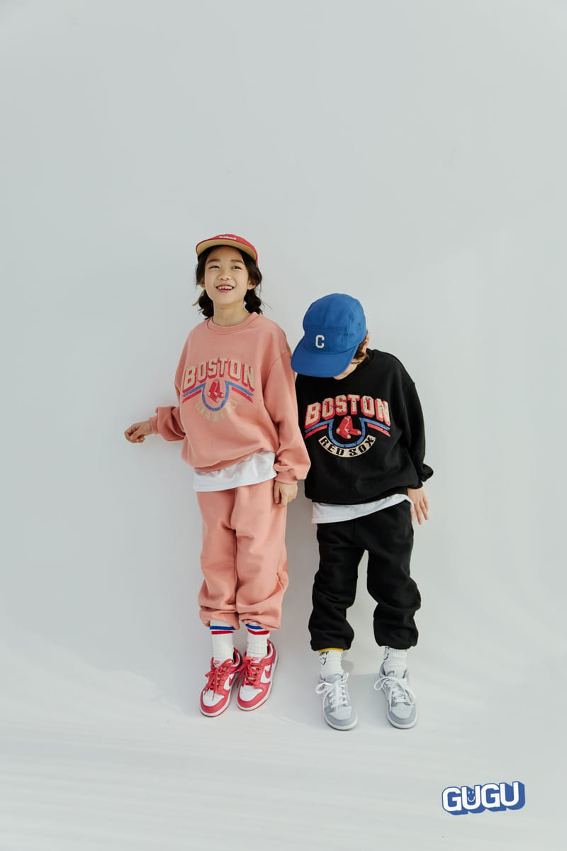 Gugu Kids - Korean Children Fashion - #discoveringself - Boston Top Bottom Set - 4
