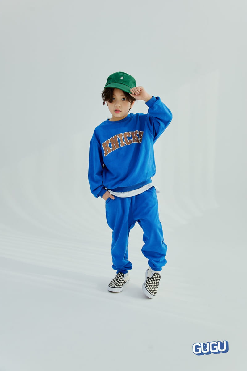 Gugu Kids - Korean Children Fashion - #fashionkids - Knicks Top Bottom Set With Mom