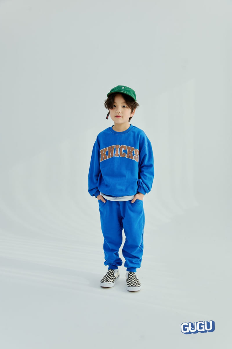 Gugu Kids - Korean Children Fashion - #kidsshorts - Knicks Top Bottom Set With Mom - 2