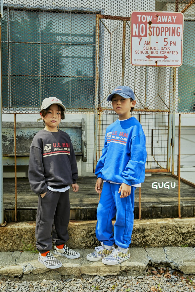 Gugu Kids - Korean Children Fashion - #magicofchildhood - Post Man Top Bottom Set - 5